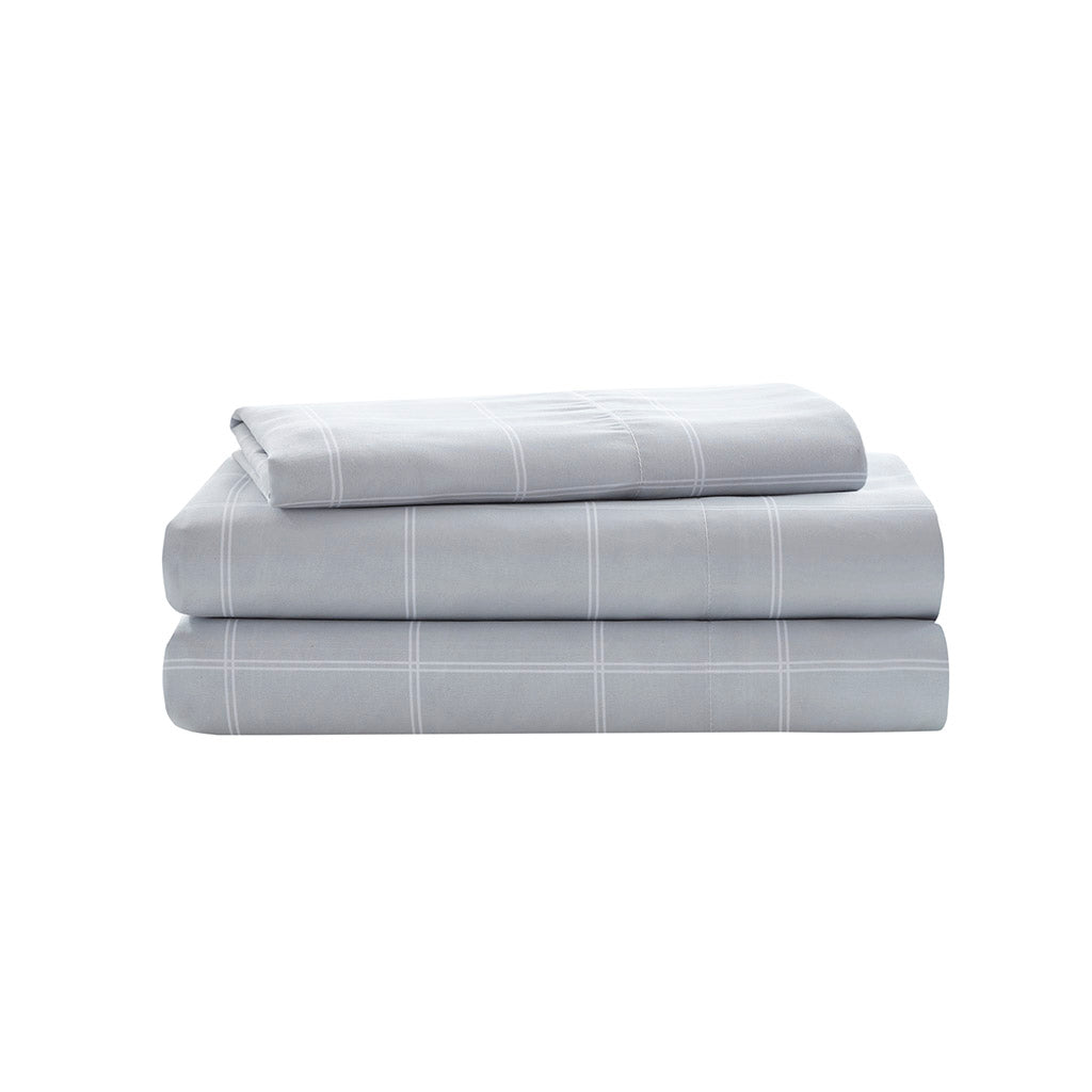Queen Striped Comforter Set with Bed Sheets