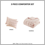 Twin/Twin XL Clip Jacquard Comforter Set