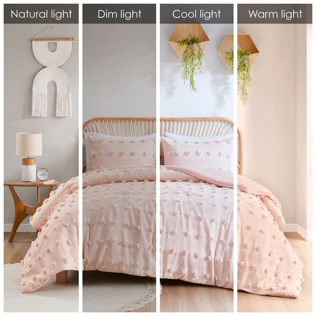 Twin/Twin XL Clip Jacquard Comforter Set