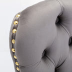 Thick Golden Swivel Velvet Barstools with Adjustable Seat Height
