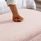 Pink Storage Ottoman Bench for End of Bed