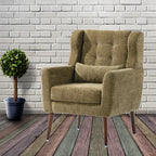 Modern Accent Chair in Olive Green