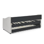 Twin Size Upholstered Daybed with Twin Size Trundle