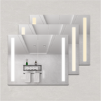 36 x 30 Inch Medicine Cabinet with LED Vanity Mirror