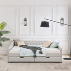 Queen Size Upholstered Daybed with Drawers