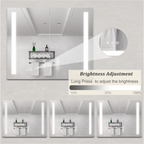 36 x 30 Inch Medicine Cabinet with LED Vanity Mirror