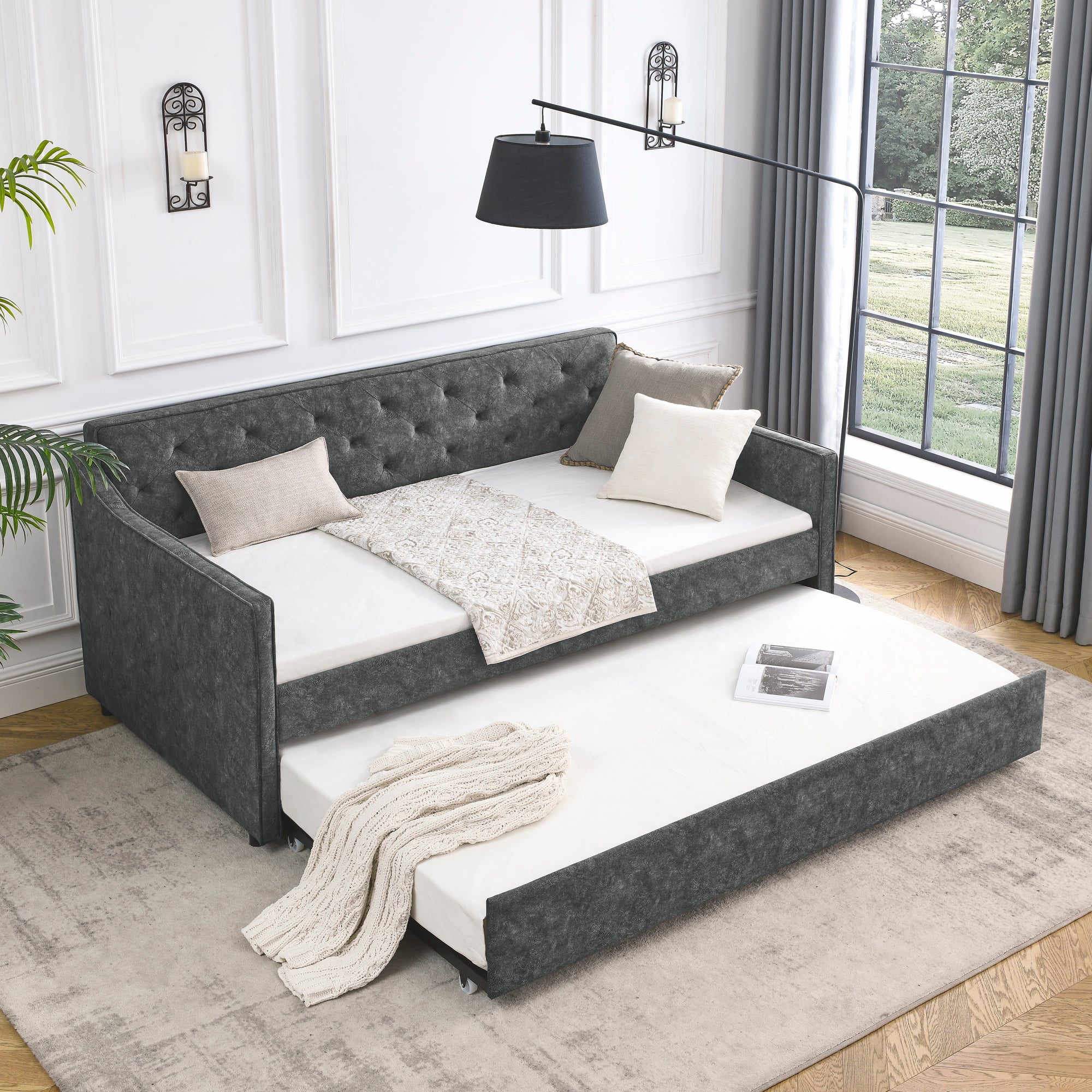 Twin Size Daybed with Twin Size Trundle