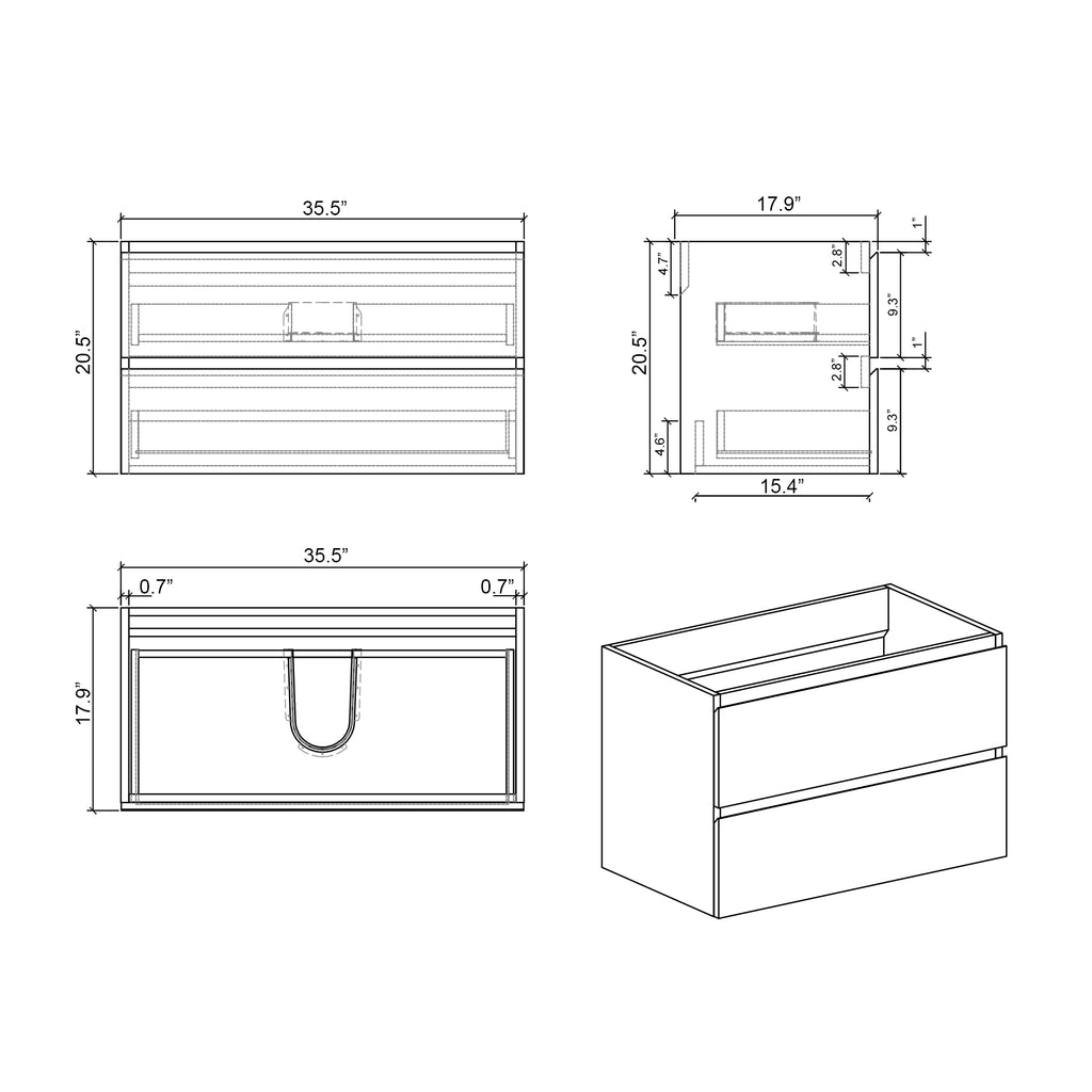 Alice Wall Mount Cabinet Without Basin