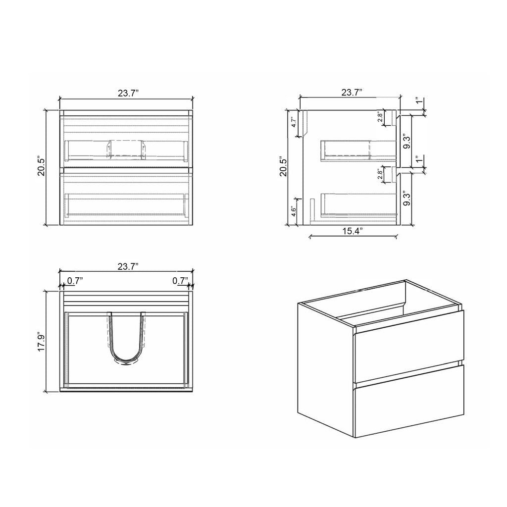 Alice Wall Mount Cabinet Without Basin