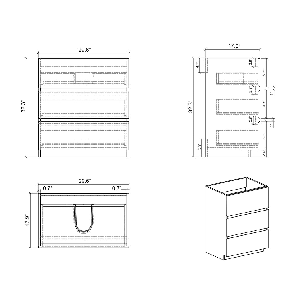 Alice 30" Bathroom Vanity