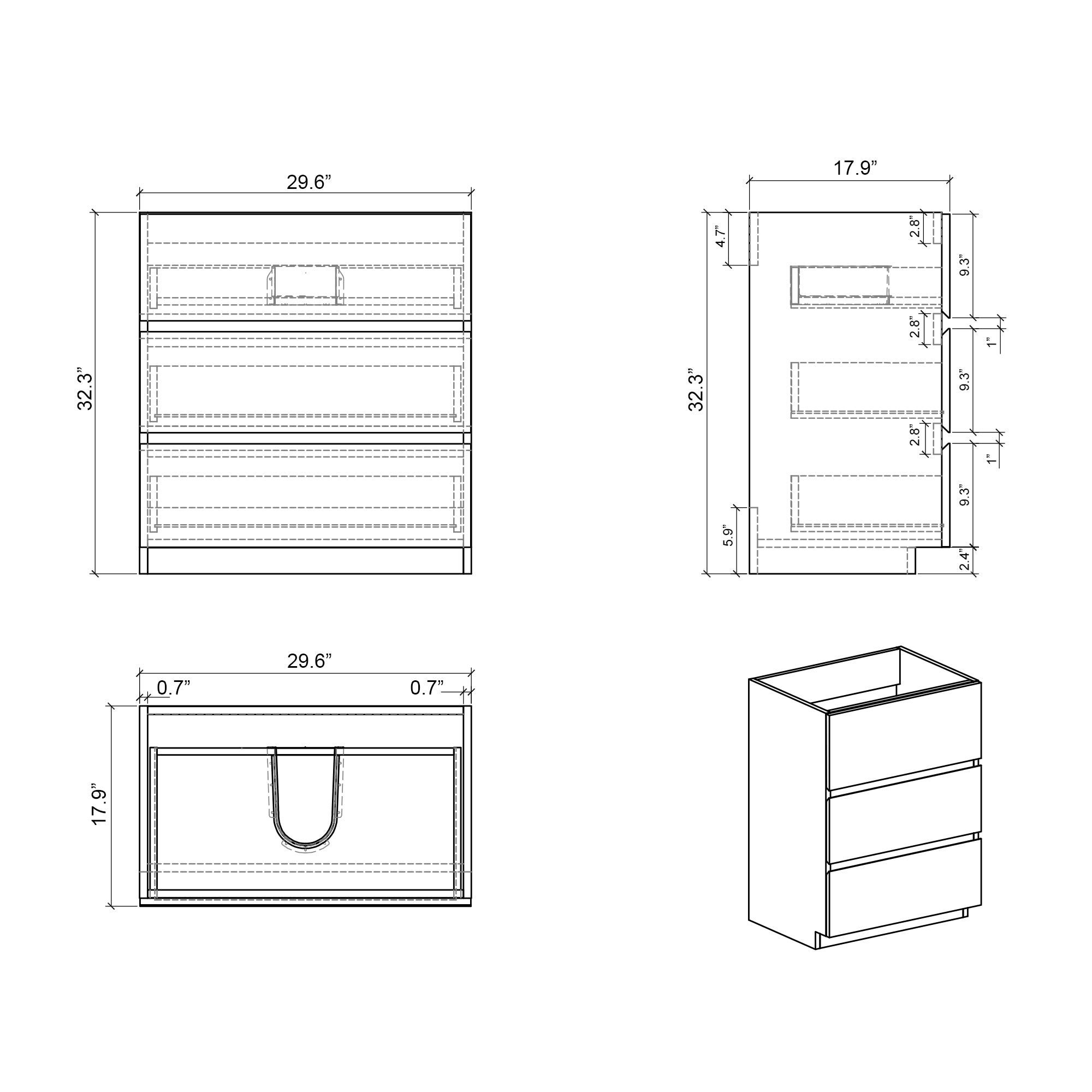 Alice 30" Bathroom Vanity