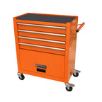 4 Drawers Multifunctional Tool Cart with Wheels - Orange