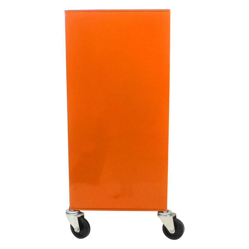 4 Drawers Multifunctional Tool Cart with Wheels - Orange