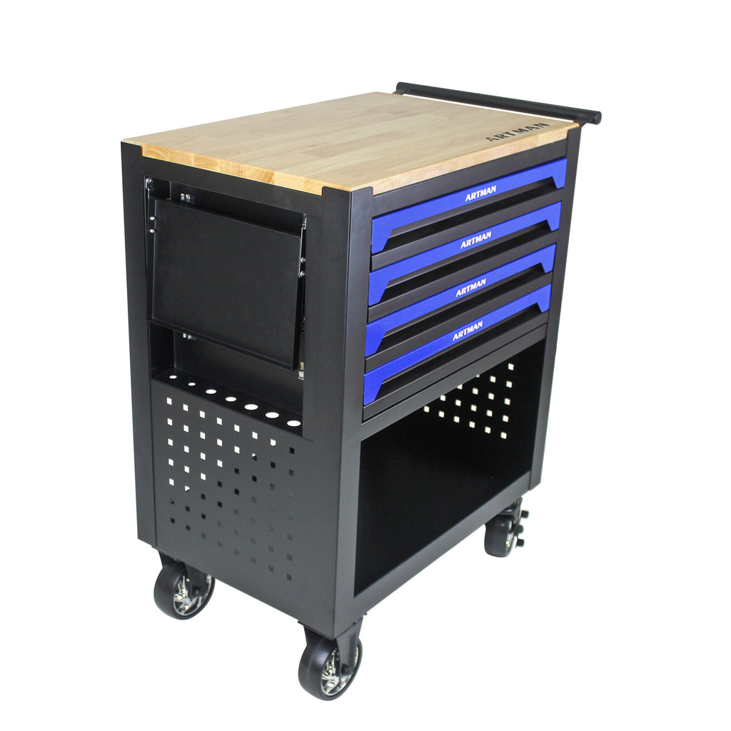 4 Drawers Multifunctional Tool Cart With Wheels