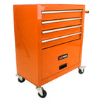 4 Drawers Multifunctional Tool Cart with Wheels - Orange