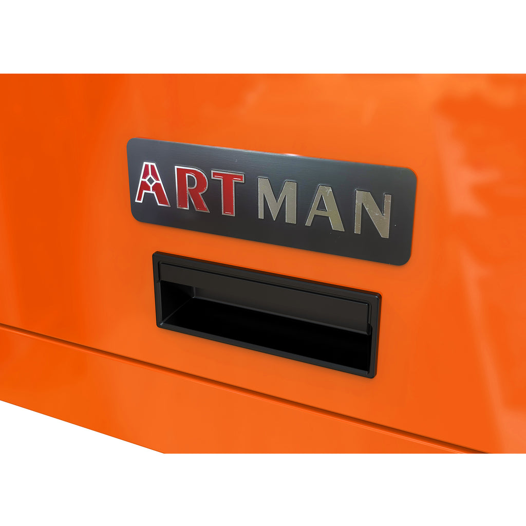 4 Drawers Multifunctional Tool Cart with Wheels - Orange