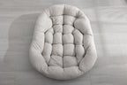 Outdoor Rattan Rocking Chair With Padded Cushion