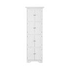 Tall Storage Cabinet with Doors and 4 Shelves