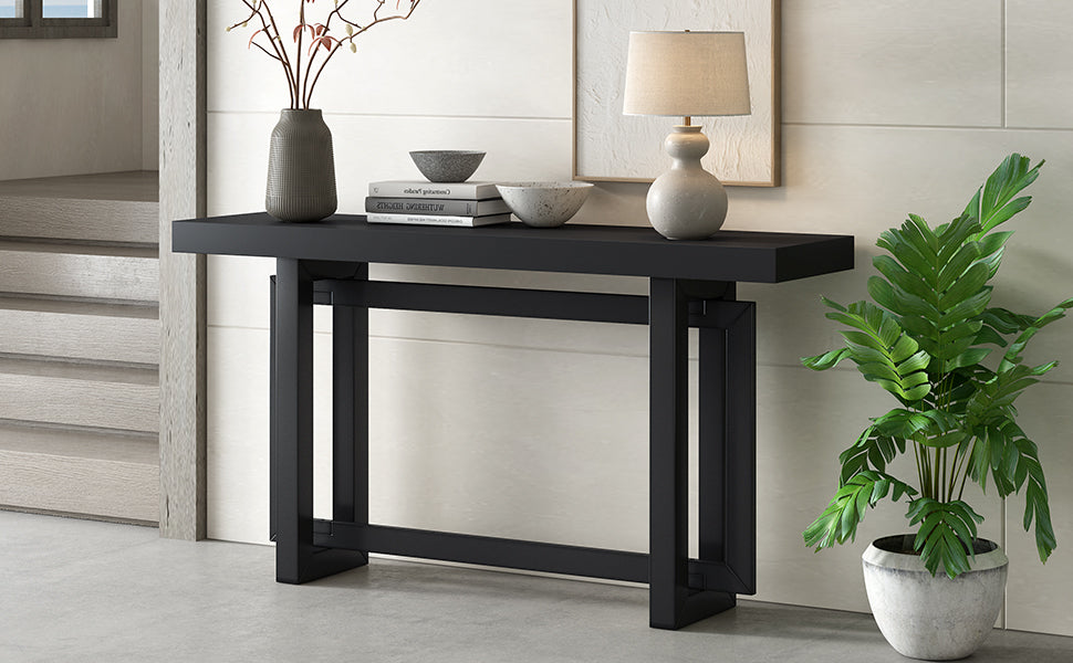 U_STYLE 59.1'' Painted Entryway Table
