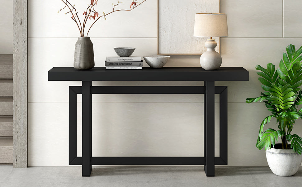 U_STYLE 59.1'' Painted Entryway Table