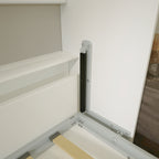 Modern Design Twin Size Horizontal Murphy Bed with Shelf Storage