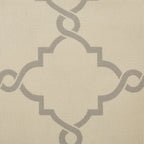 Fretwork Print Grommet Top Window Curtain Panel