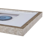 Real Stone Framed Glass and Double Matted Wall Art
