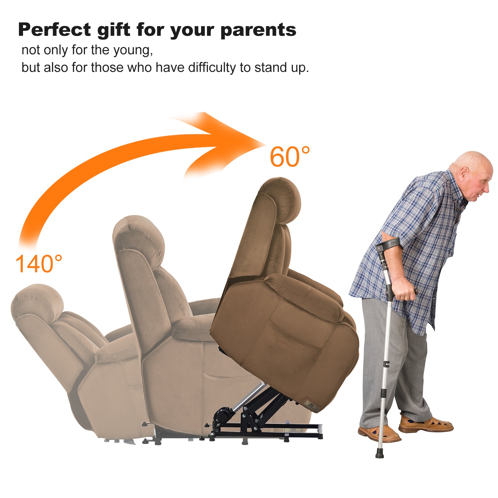 Lift Chair Recliner for Elderly Power Remote Control Recliner