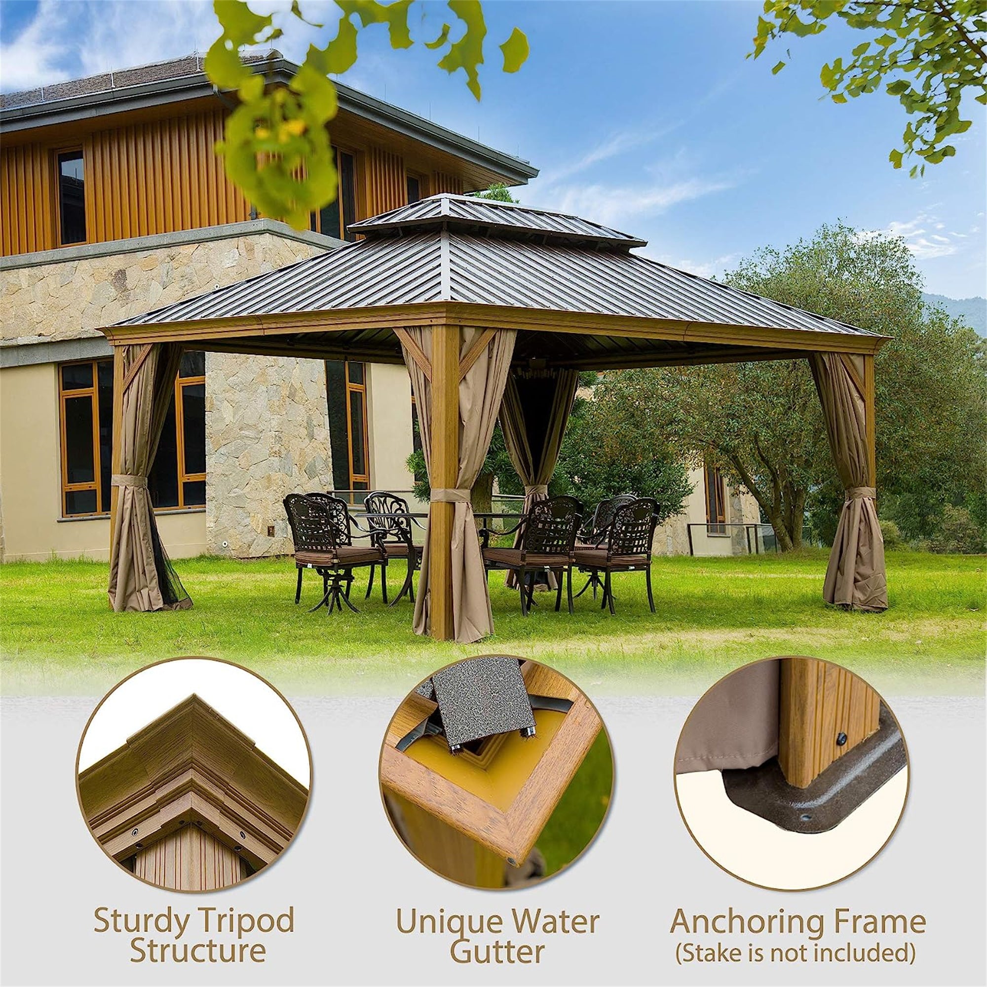 12'x14' Hardtop Gazebo