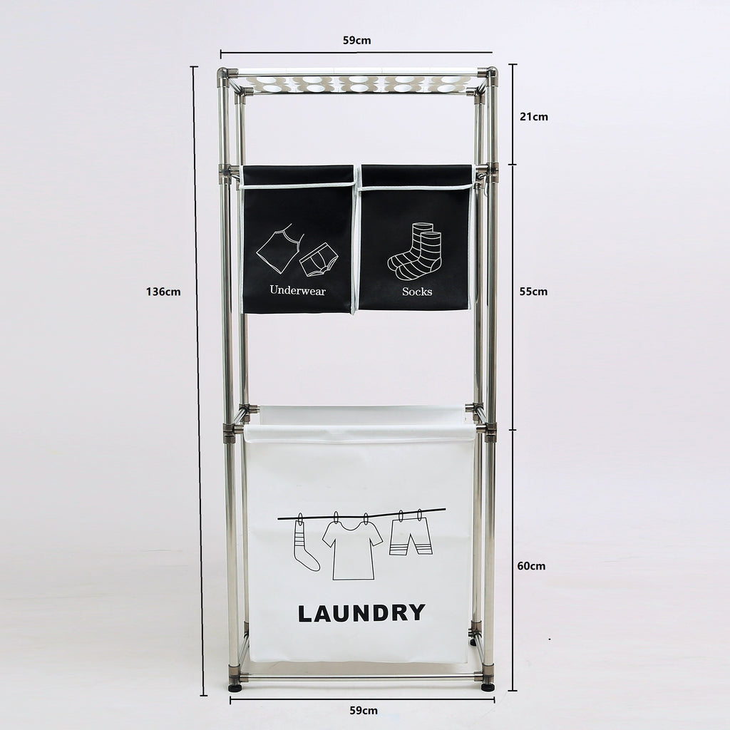 Laundry Hamper 3 Tier Laundry Sorter