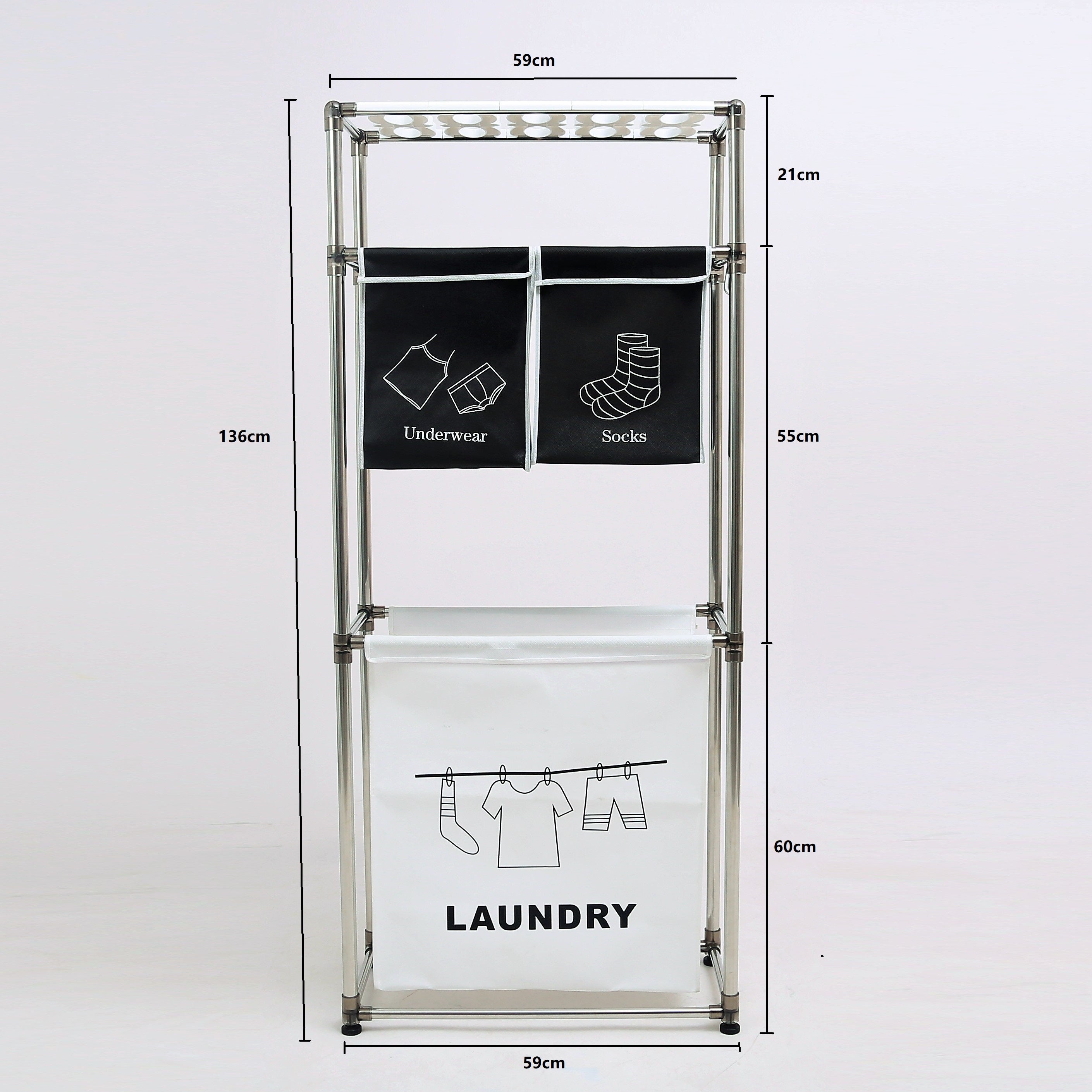 Laundry Hamper 3 Tier Laundry Sorter