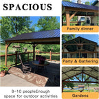 12'x14' Hardtop Gazebo Outdoor Aluminum Gazebo