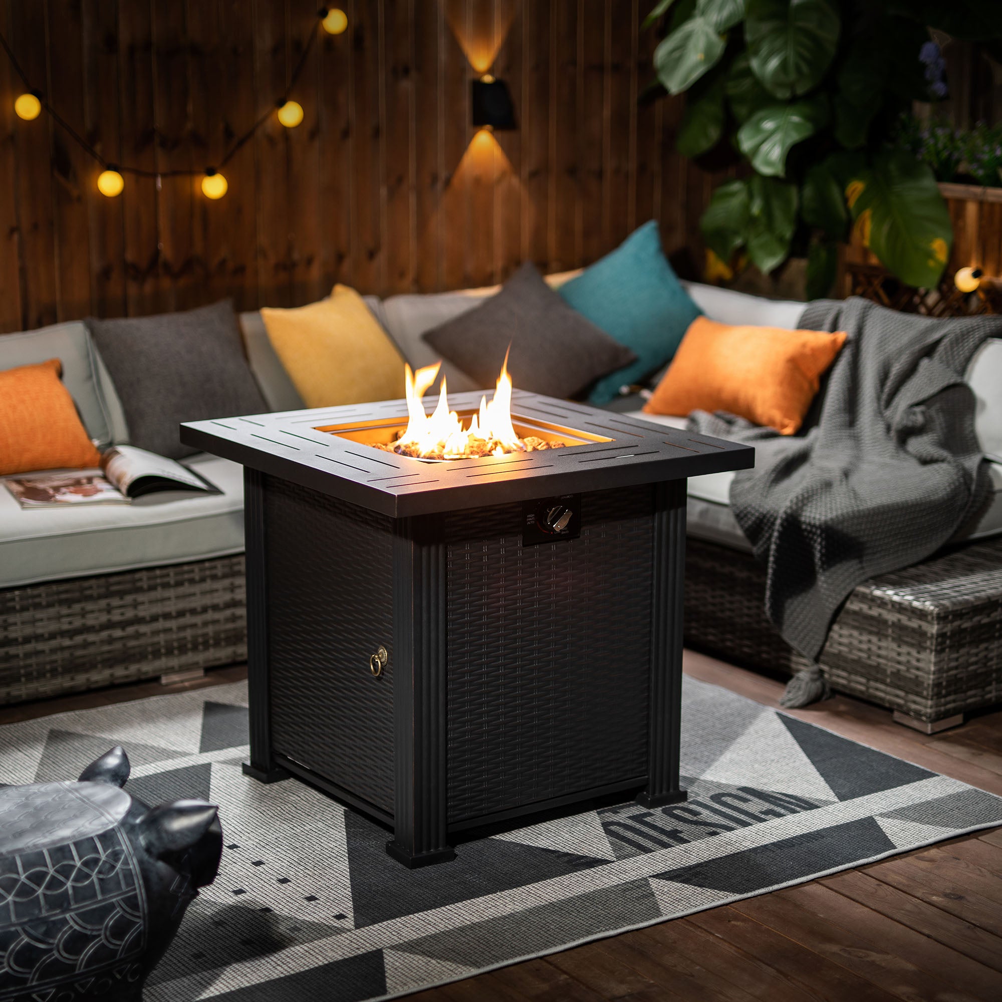 28" Propane Gas Fire Pit Table