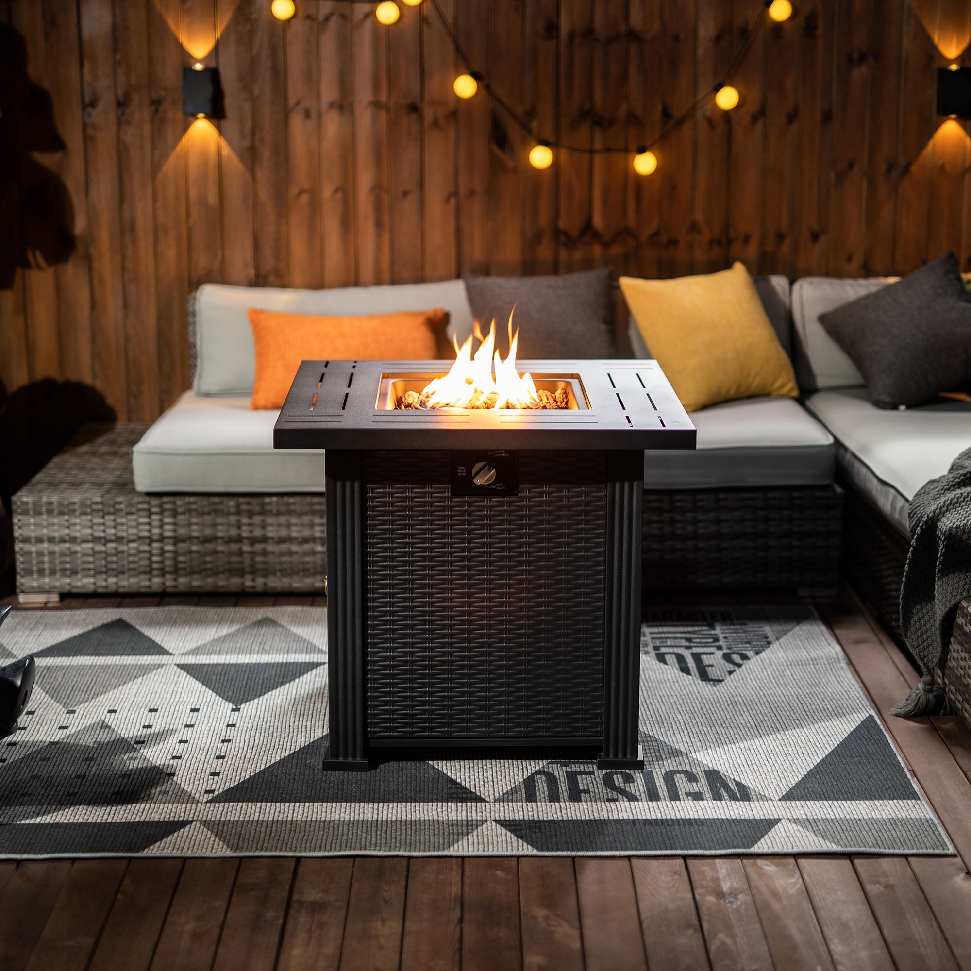 28" Propane Gas Fire Pit Table