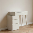 Solid Liriodendron Dresser Table with Stool