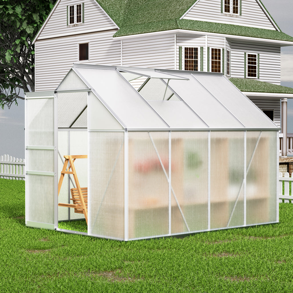 8' x 6' Walk-in Polycarbonate Greenhouse