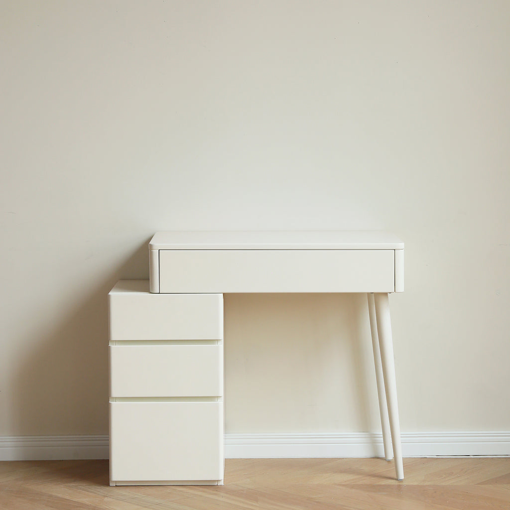 Solid Liriodendron Dresser Table with Stool