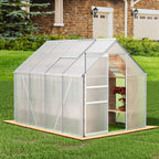 8' x 6' Walk-in Polycarbonate Greenhouse