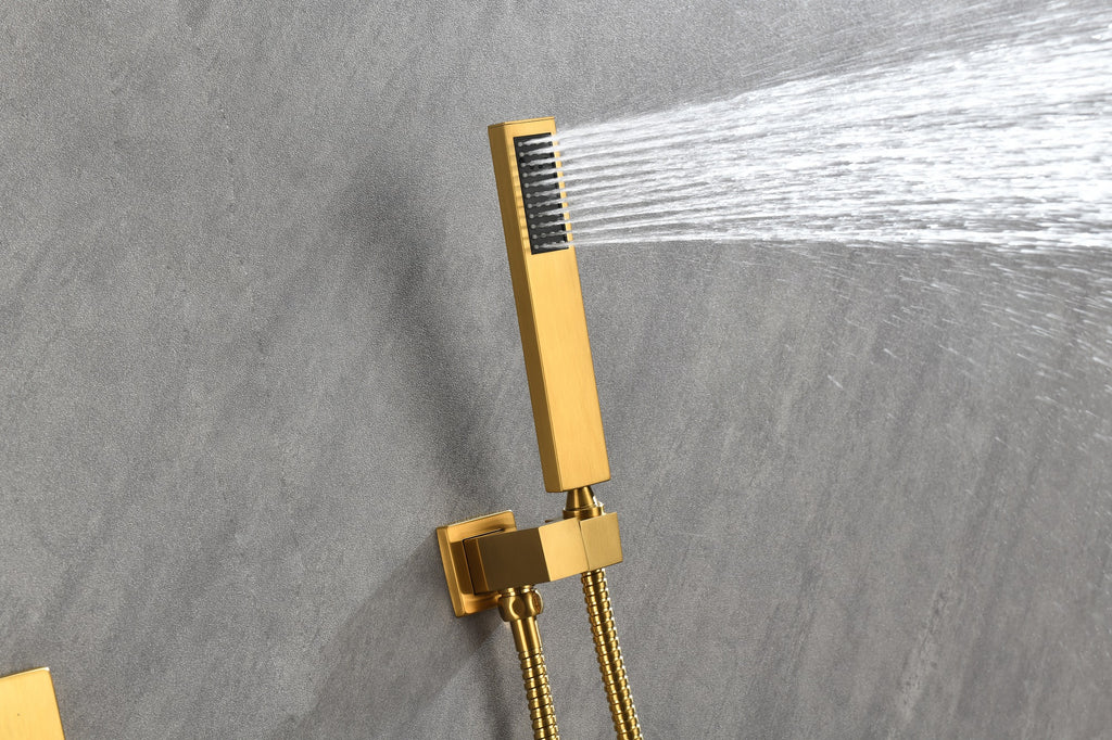 Waterfall Rainfall Shower System with Handheld Shower