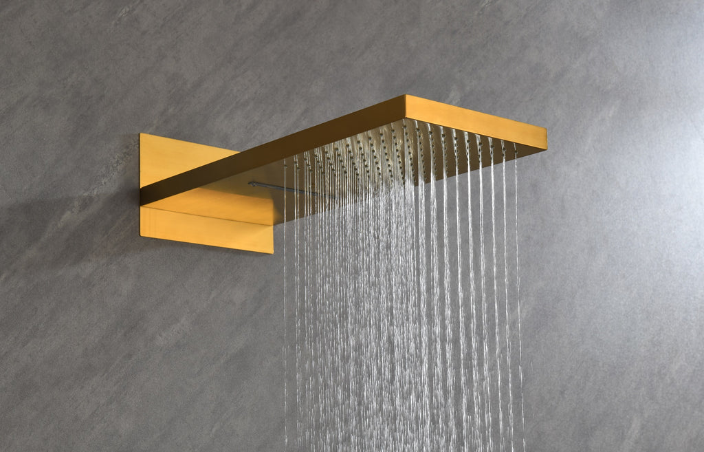 Waterfall Rainfall Shower System with Handheld Shower