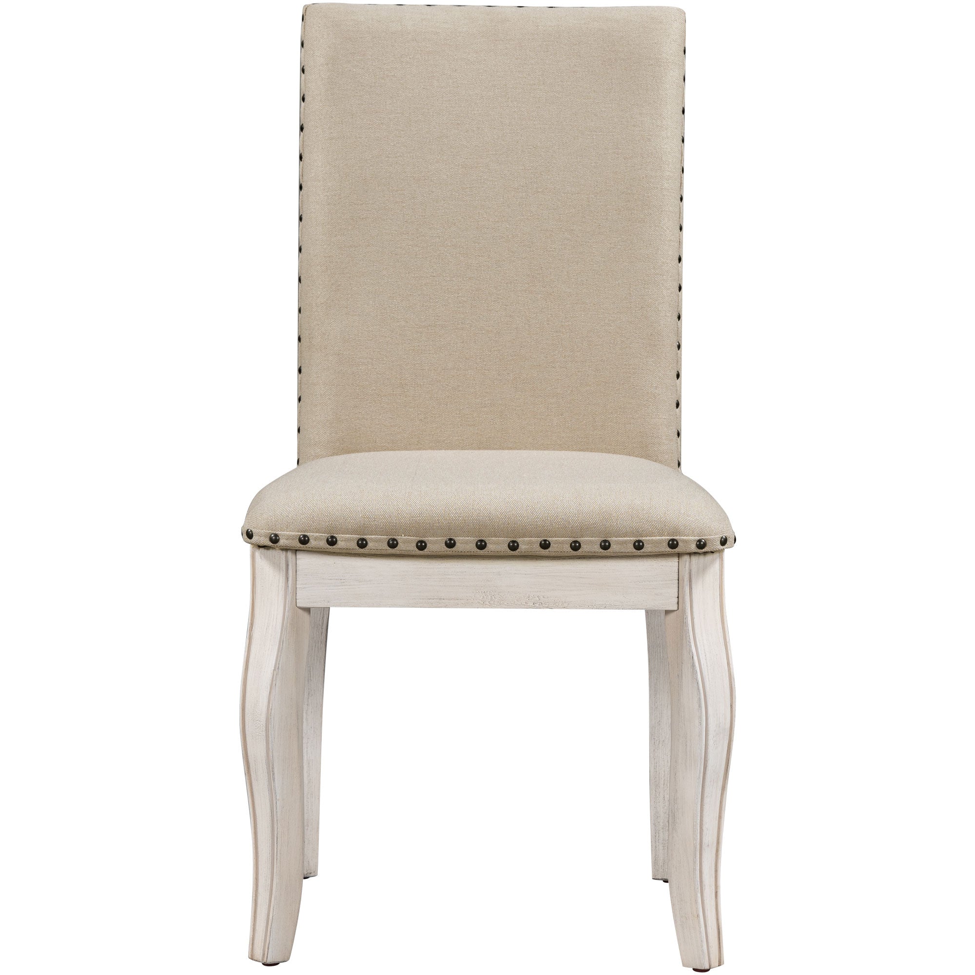 TREXM Set of 2 Dining Chairs with Upholstered Fabric