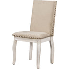 TREXM Set of 2 Dining Chairs with Upholstered Fabric