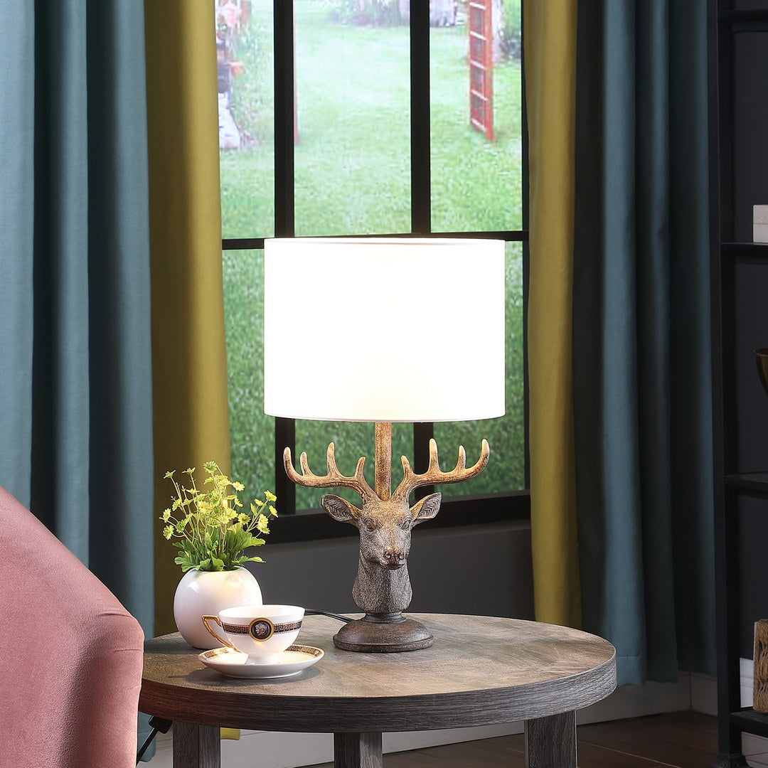 18" In Stag Elk Deer Bust Rustic