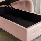 Pink Chaise Lounge Indoor Velvet Lounge Chair