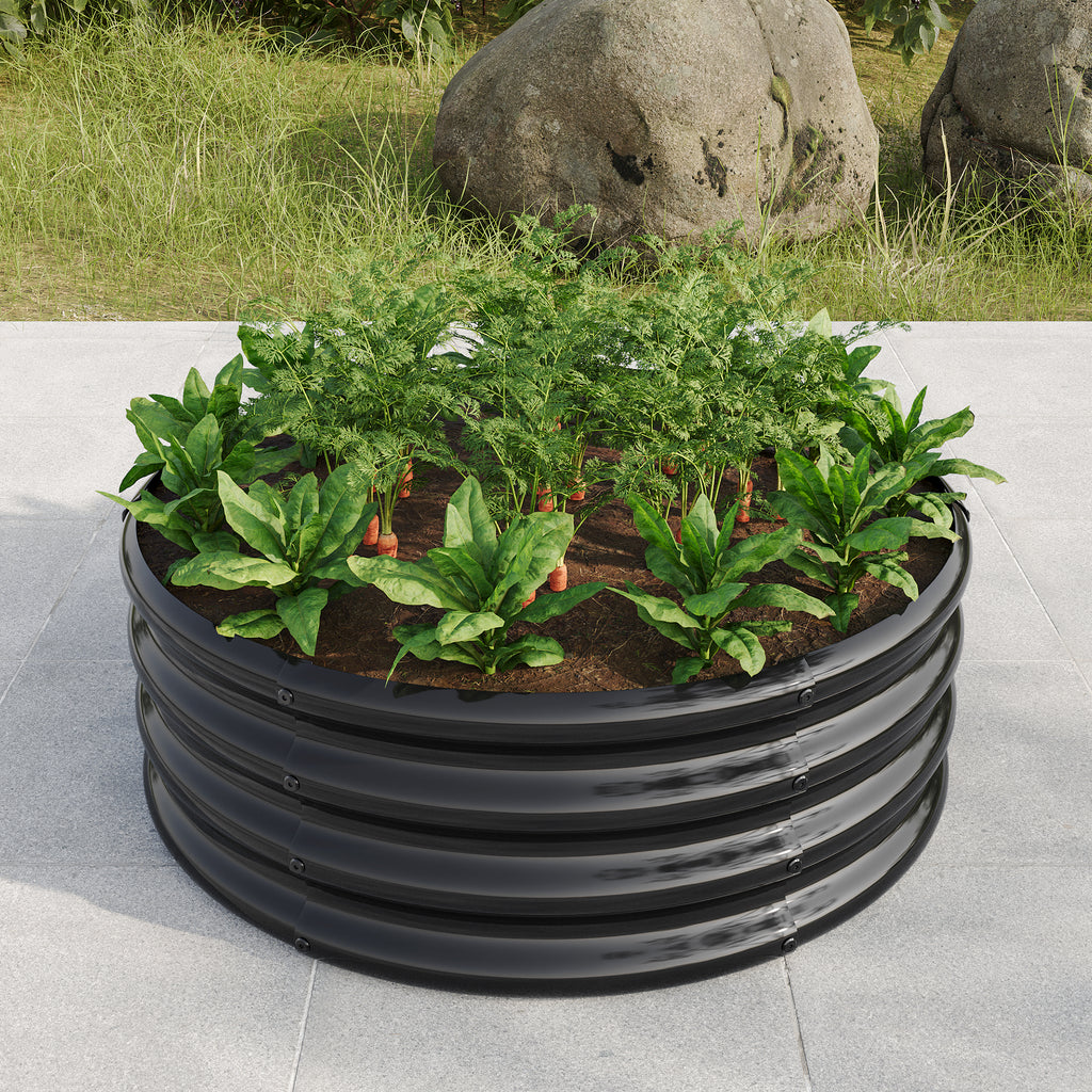 32.08" Tall Round Raised Garden Bed