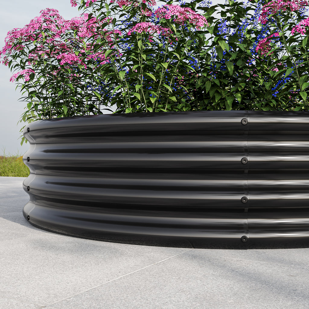 2PCS Tall Round Raised Garden Bed