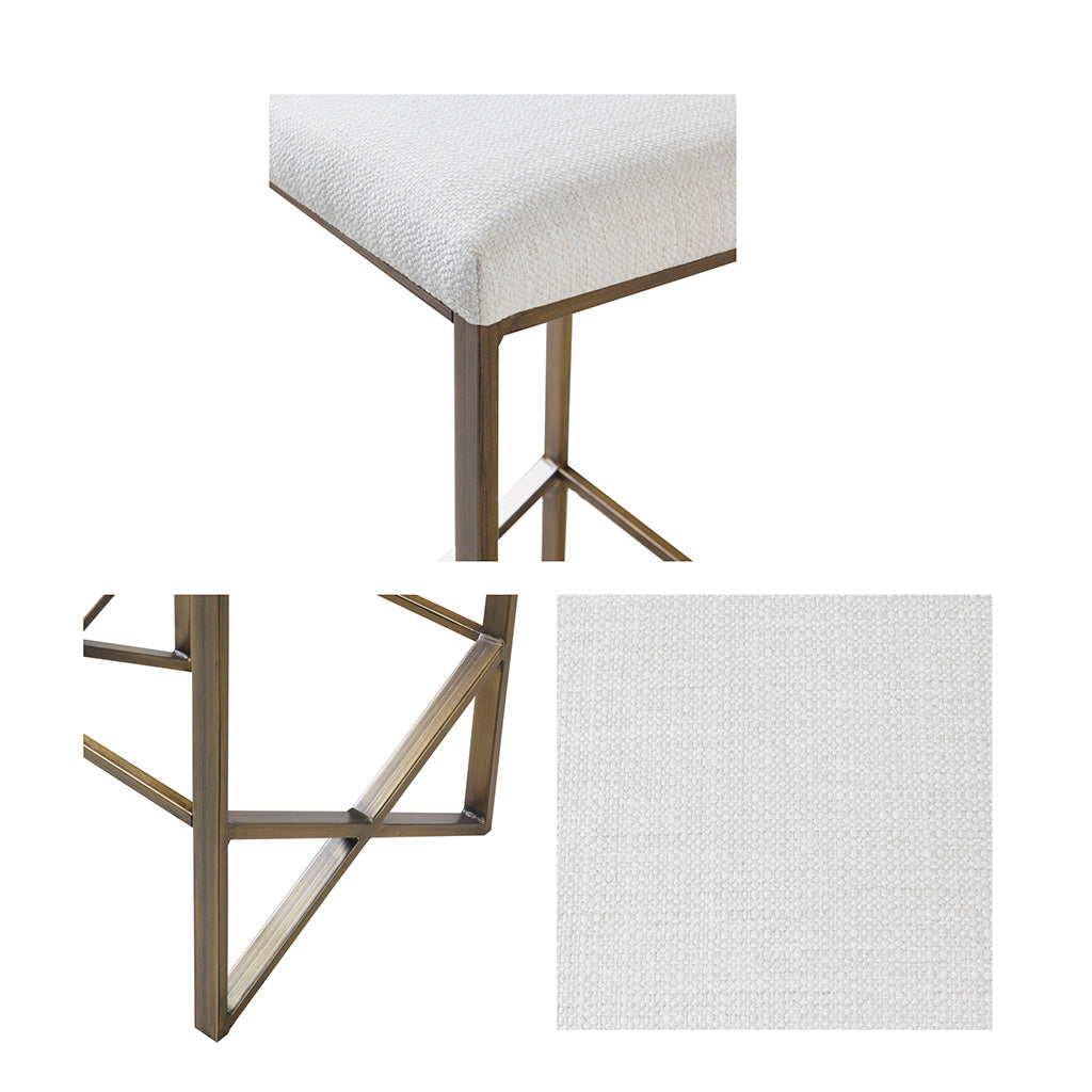 Backless Upholstered Counter Stool 26"H