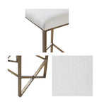 Backless Upholstered Counter Stool 26"H