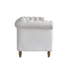 Chesterfield Velvet Sofa 84.65 Inch for Living Room