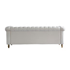 Chesterfield Velvet Sofa 84.65 Inch for Living Room